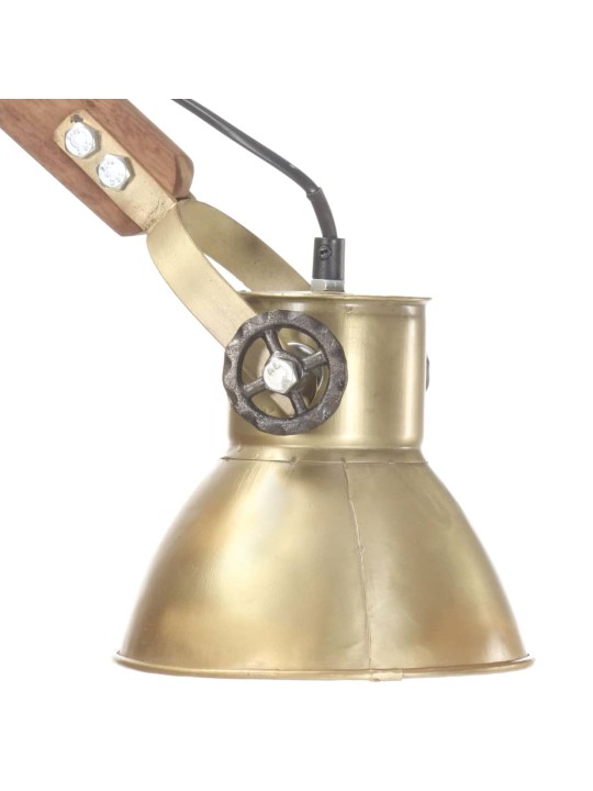 Sienas lampa, industriāls stils, misiņa krāsā, apaļa, e27
