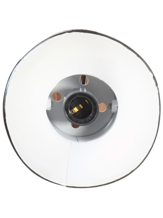 Sienas lampa, industriāls stils, melna, apaļa, e27