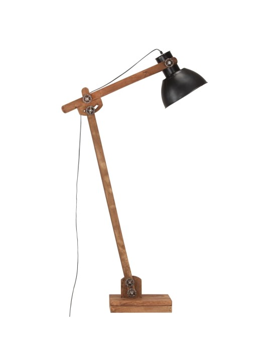 Grīdas lampa, melna, mango masīvkoks, e27