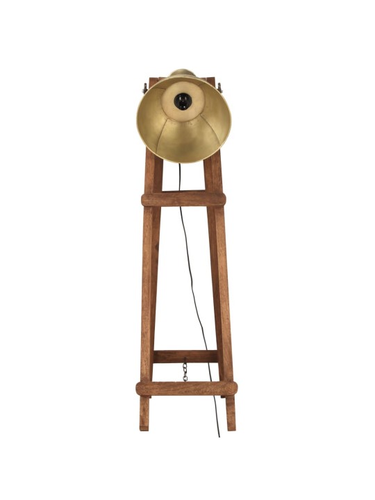 Grīdas lampa, misiņa krāsā, mango masīvkoks, e27