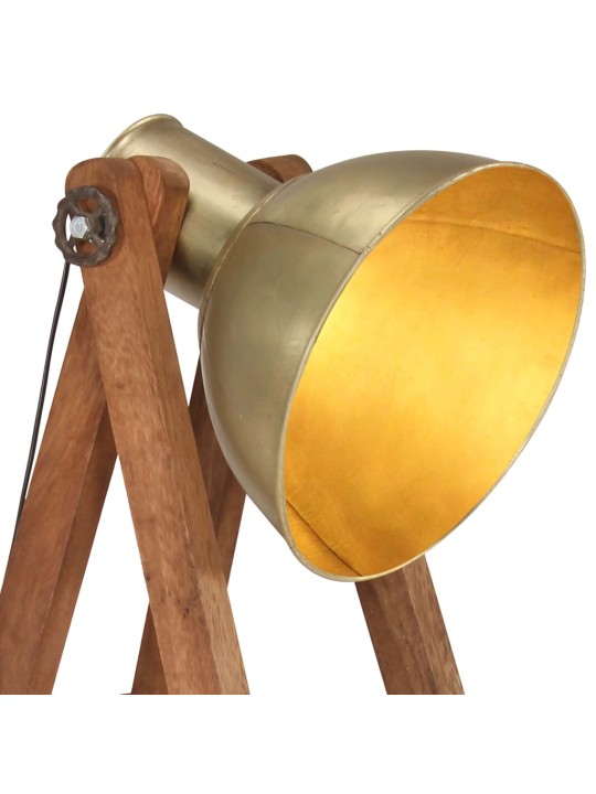 Grīdas lampa, misiņa krāsā, mango masīvkoks, e27