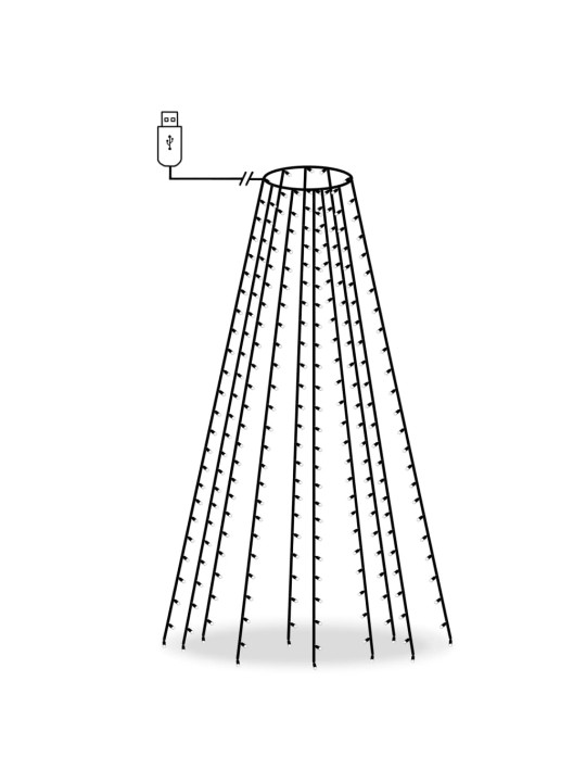 Ziemassvētku lampiņas, 250 led, 250 cm