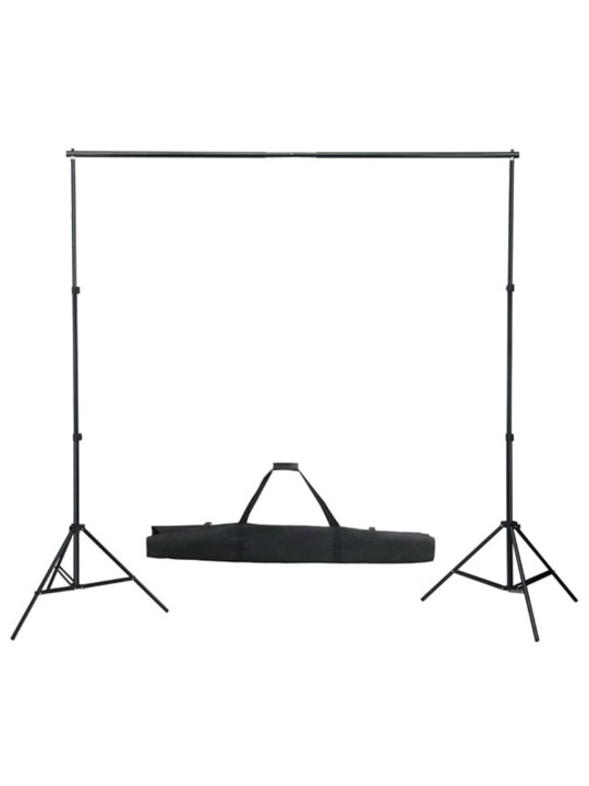Fotostudijas komplekts – fons, lampas un lietussargi