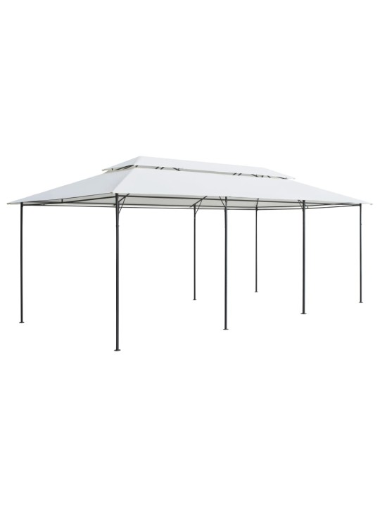 Dārza nojume, 600x298x270 cm, balta, 180g/m²