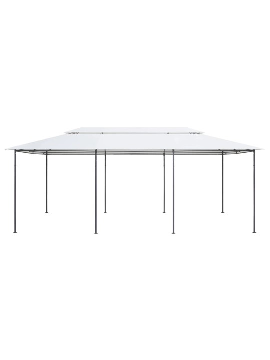 Dārza nojume, 600x298x270 cm, balta, 180g/m²