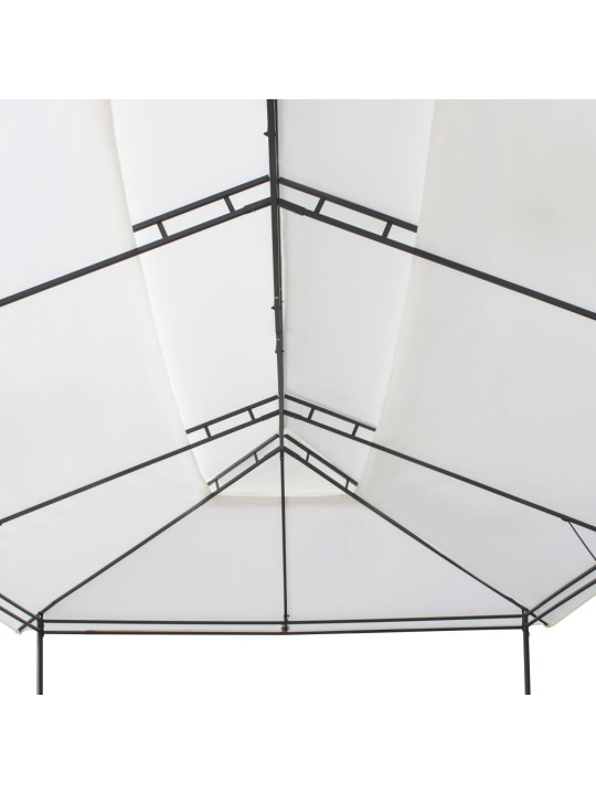 Dārza nojume, 600x298x270 cm, balta, 180g/m²
