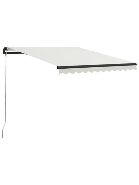 Izvelkama markīze ar led, manuāla, 300x250 cm, krēmkrāsā