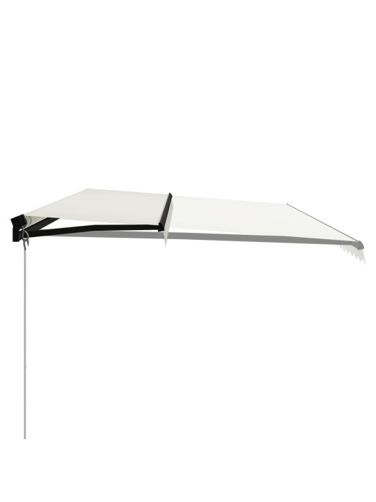Izvelkama markīze ar led, manuāla, 600x300 cm, krēmkrāsā