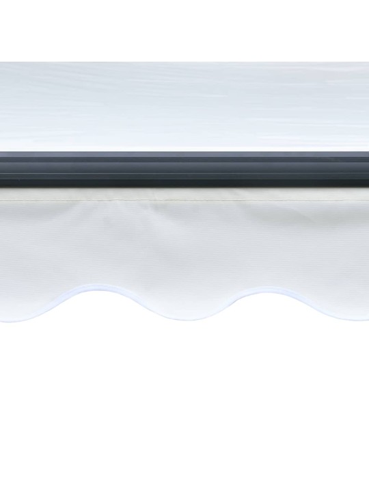 Izvelkama markīze ar led, manuāla, 600x300 cm, krēmkrāsā