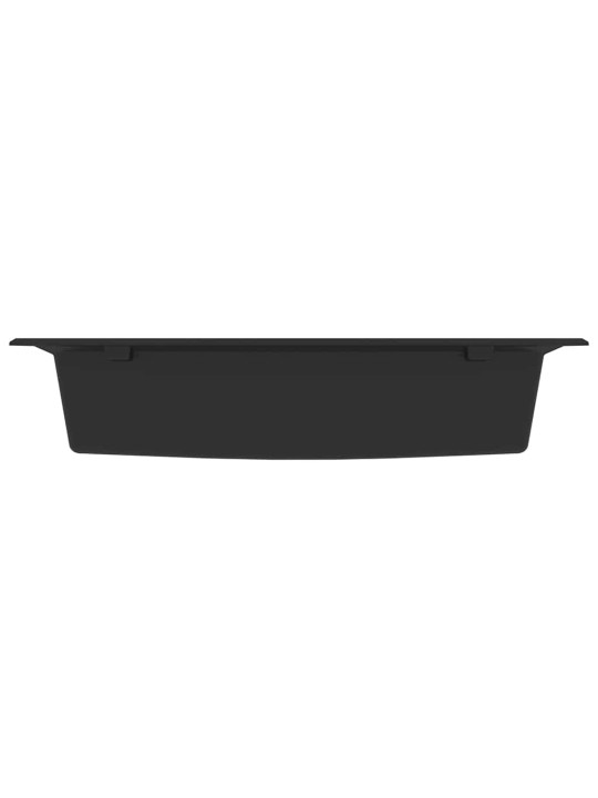 Virtuves izlietne melna 79 x 50 x 31 cm granīts