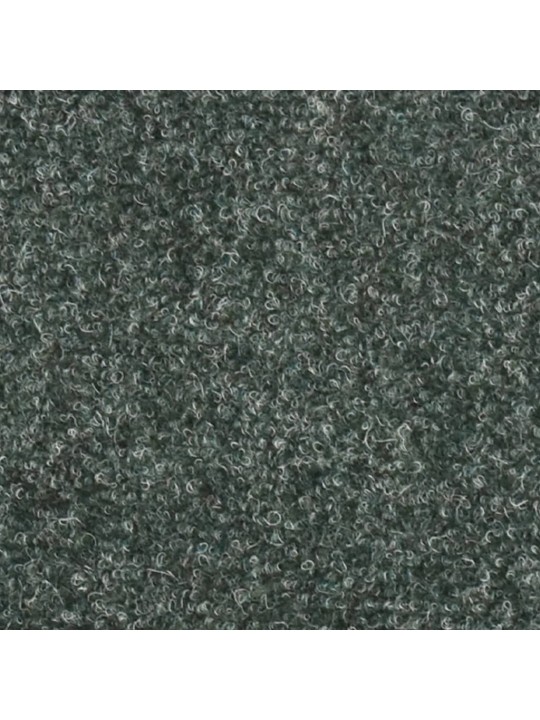 Kāpņu paklāji, 15 gab., pašlīmējoši, 56x17x3 cm, zaļi