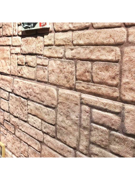 3d sienas paneļi, 10 gab., bēšu ķieģeļu dizains, eps