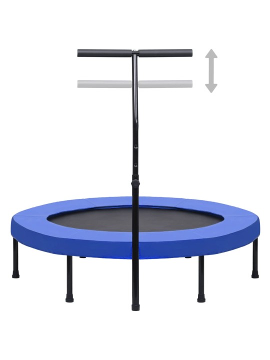 Fitnesa batuts ar rokturi un aizsargapmali, 122 cm