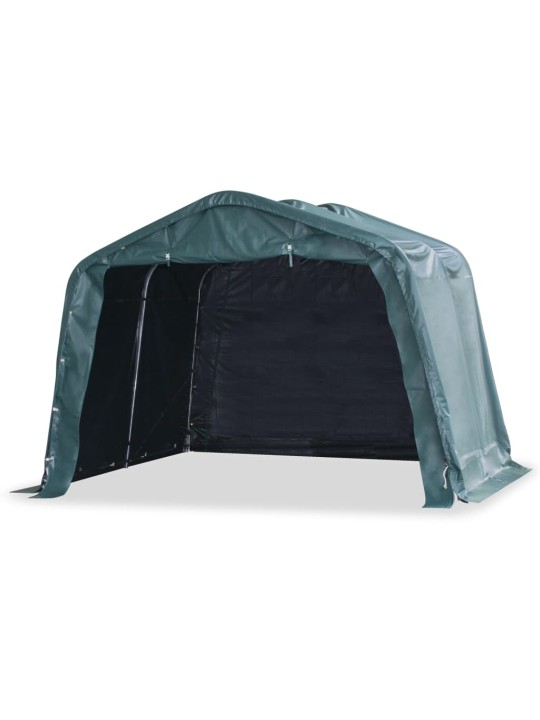 Mājlopu nojume, tumši zaļa, pvc, 3,3x3,2 m, 550 g/m², noņemama