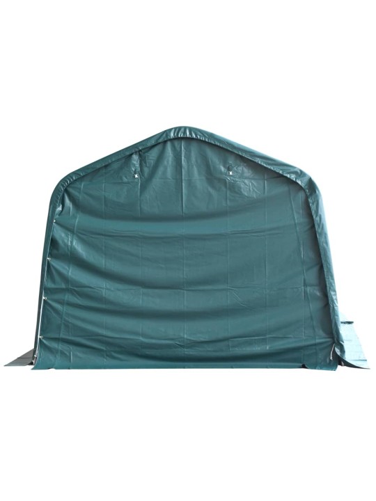 Mājlopu nojume, tumši zaļa, pvc, 3,3x3,2 m, 550 g/m², noņemama