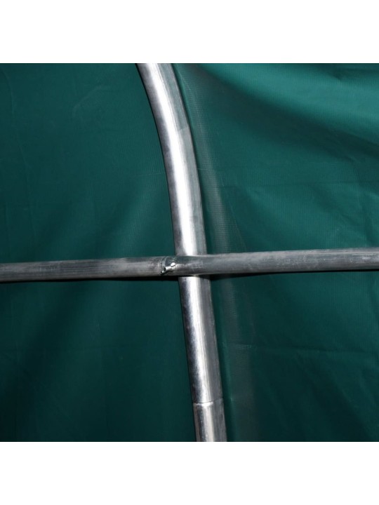 Mājlopu nojume, tumši zaļa, pvc, 3,3x3,2 m, 550 g/m², noņemama