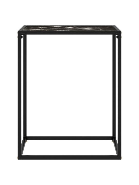 Konsoles galdiņš, melns, 60x35x75 cm, rūdīts stikls