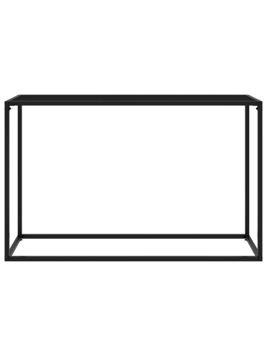 Konsoles galdiņš, melns, 120x35x75 cm, rūdīts stikls