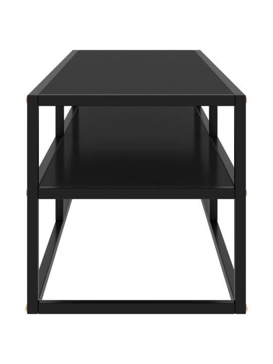 Tv galdiņš, melns, 120x40x40 cm, stikls