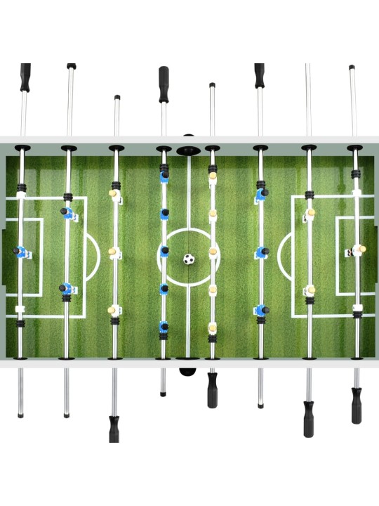 Galda futbols, 140x74,5x87,5 cm, 60 kg, tērauds, balts