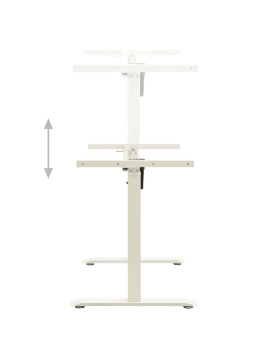 Motorizēts galda rāmis, elektriski regulējams augstums, balts