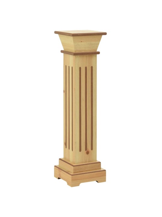 Augu statīvs, pīlāra dizains, koka krāsa, 17x17x66 cm, mdf
