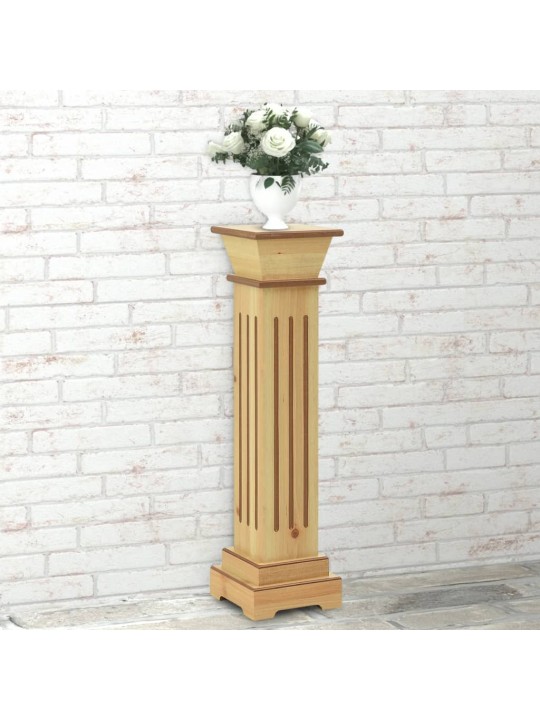 Augu statīvs, pīlāra dizains, koka krāsa, 17x17x66 cm, mdf