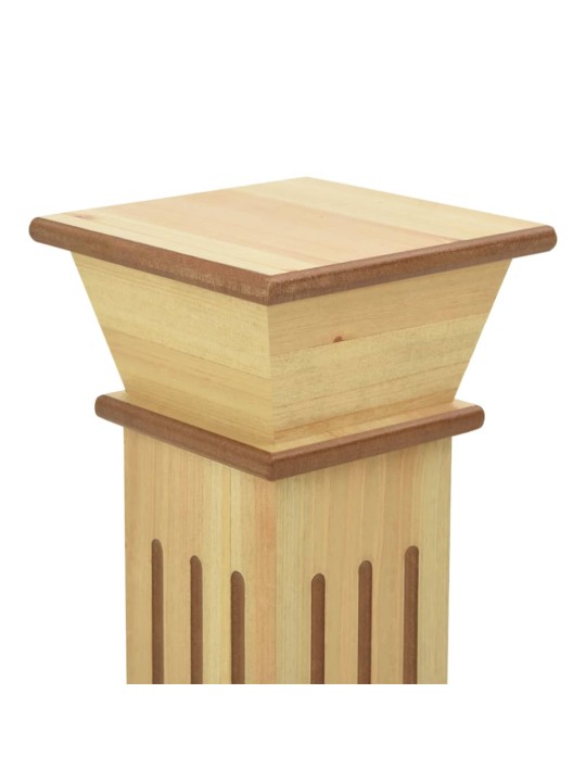 Augu statīvs, pīlāra dizains, koka krāsa, 17x17x66 cm, mdf
