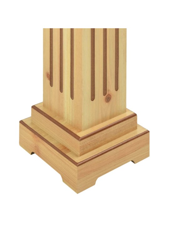 Augu statīvs, pīlāra dizains, koka krāsa, 17x17x66 cm, mdf