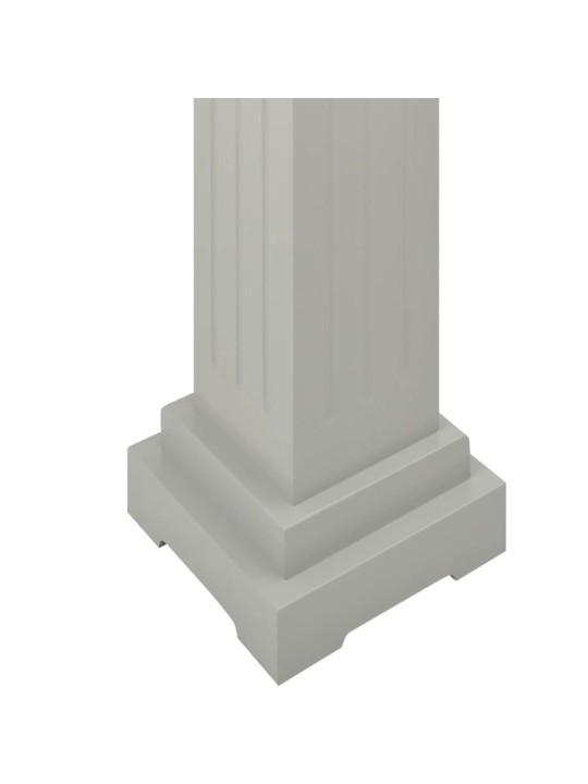 Augu statīvs, pīlāra dizains, pelēks, 17x17x66 cm, mdf