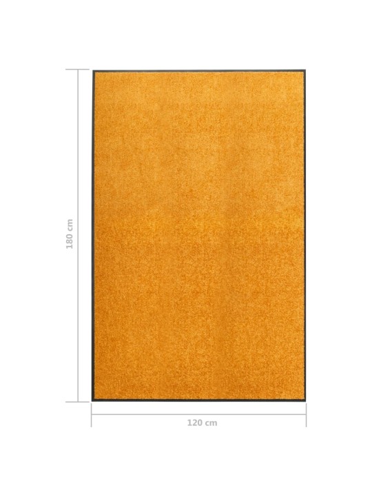 Durvju paklājs, mazgājams, oranžs, 120x180 cm