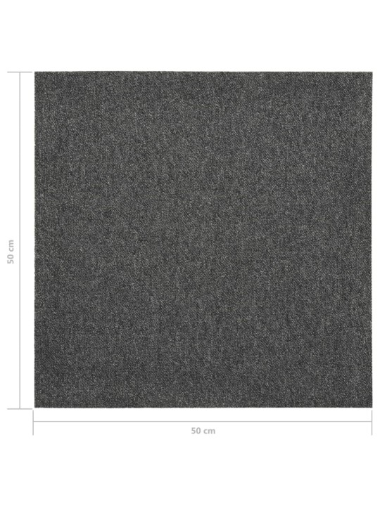 Paklājflīzes, 20 gab., 5 m², 50x50 cm, antracītpelēkas