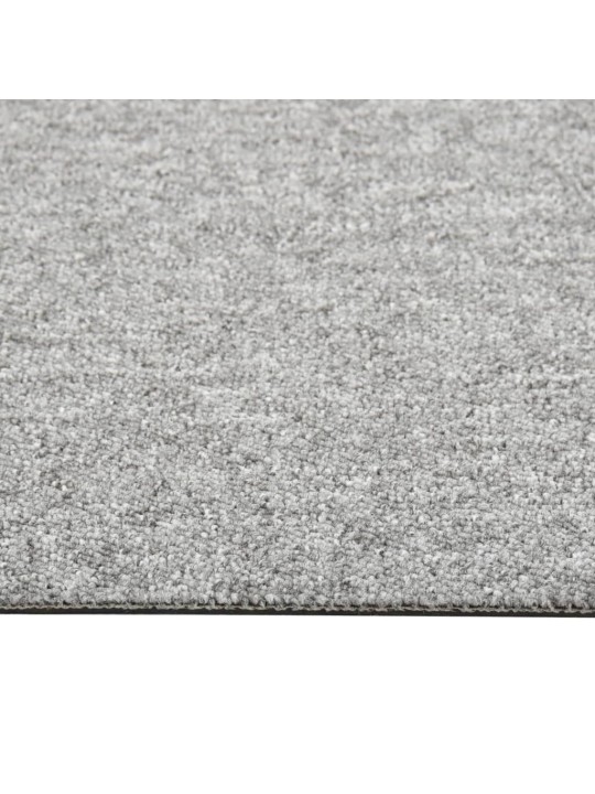 Paklājflīzes, 20 gab., 5 m², 50x50 cm, gaiši pelēkas