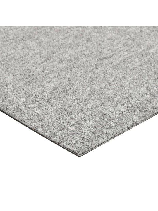 Paklājflīzes, 20 gab., 5 m², 50x50 cm, gaiši pelēkas