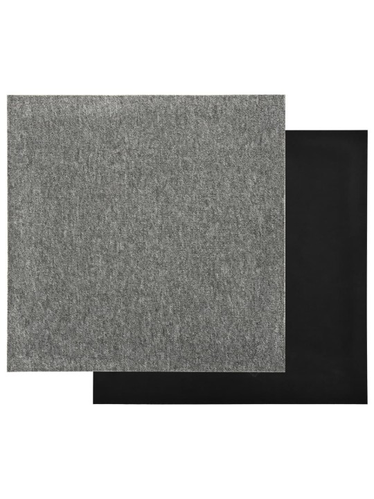 Paklājflīzes, 20 gab., 5 m², 50x50 cm, pelēkas