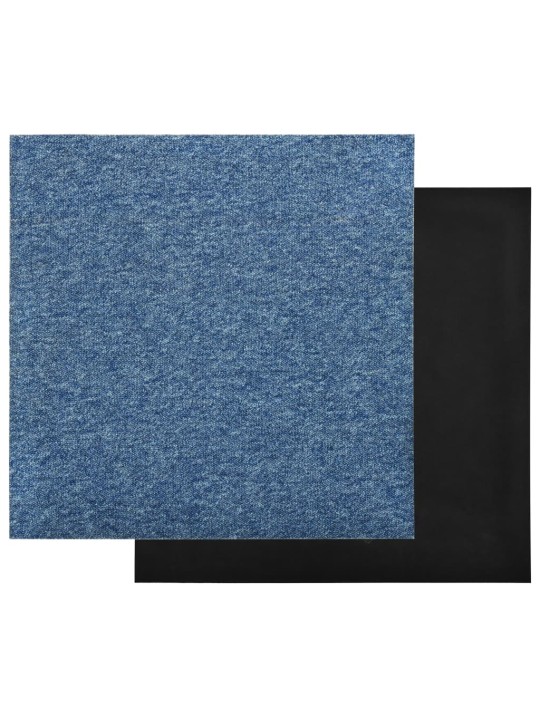 Paklājflīzes, 20 gab., 5 m², 50x50 cm, zilas