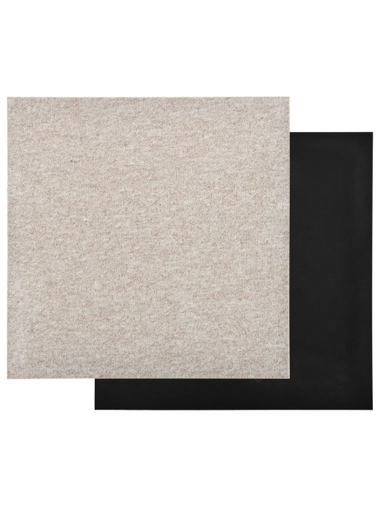Paklājflīzes, 20 gab., 5 m², 50x50 cm, gaiši bēšas