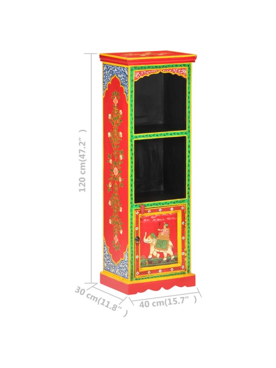 Augstais skapītis, krāsots ar rokām, 40x30x120 cm, mango koks