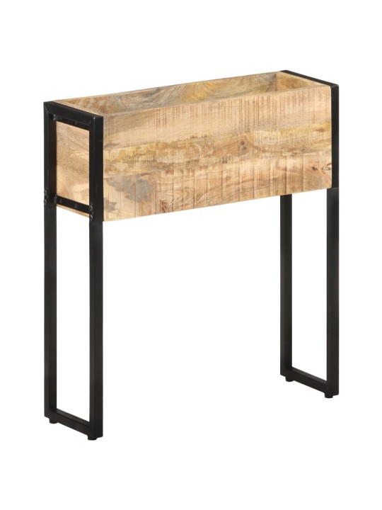 Puķu kaste, 60x20x68 cm, neapstrādāts mango koks