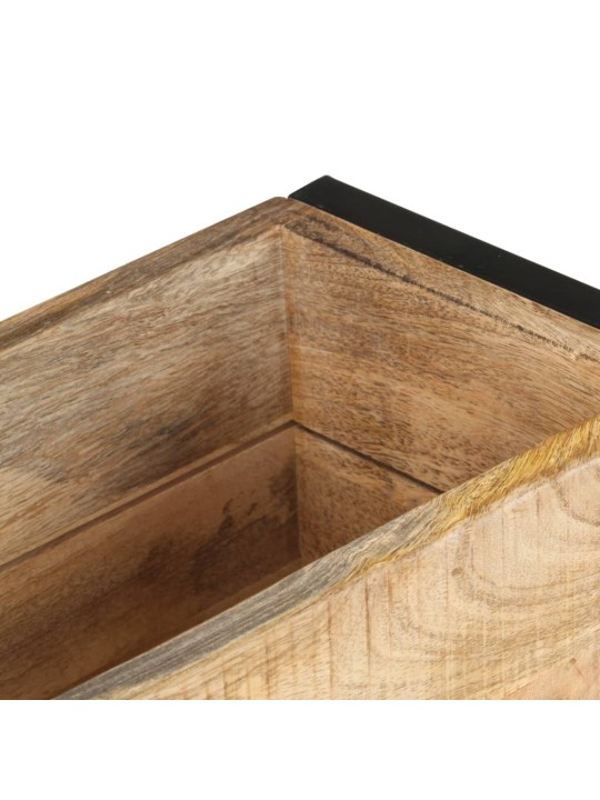 Puķu kaste, 60x20x68 cm, neapstrādāts mango koks