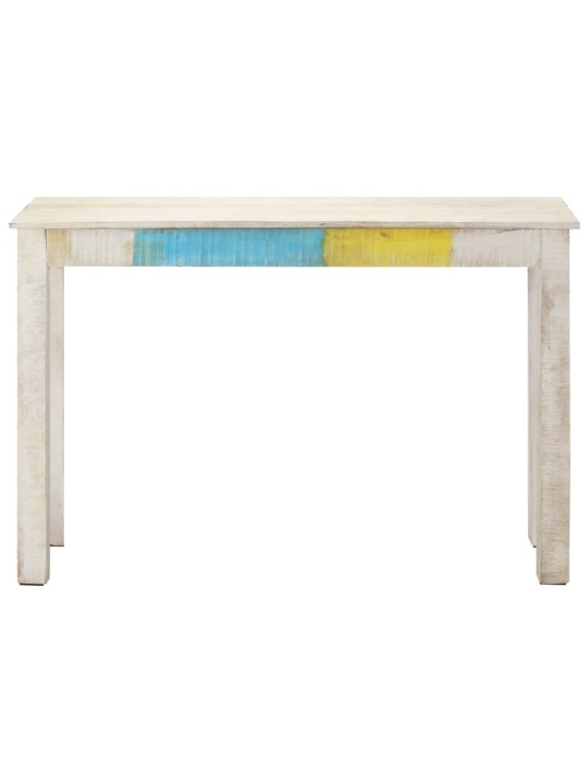 Konsoles galdiņš, balts, 115x35x77 cm, neapstrādāts mango koks