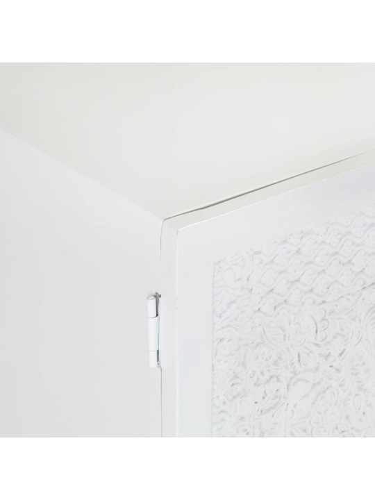 Tv skapītis, balts, 115x30x46 cm, mango masīvkoks