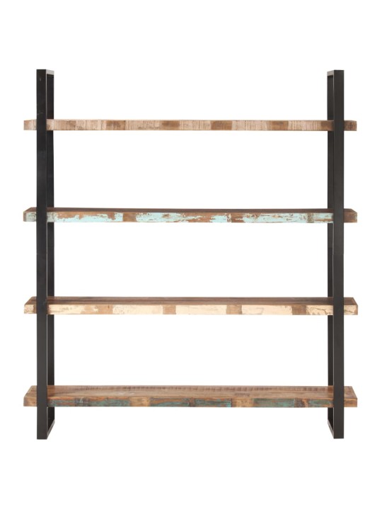 Grāmatu skapis, 4 plaukti, 160x40x180 cm, pārstrādāts masīvkoks