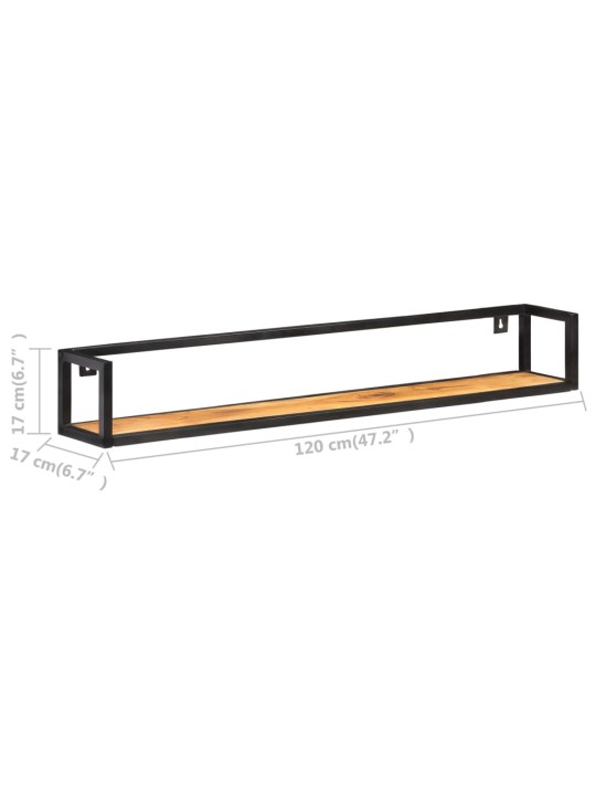 Sienas plaukti, 2 gab., 120 cm, akācijas masīvkoks