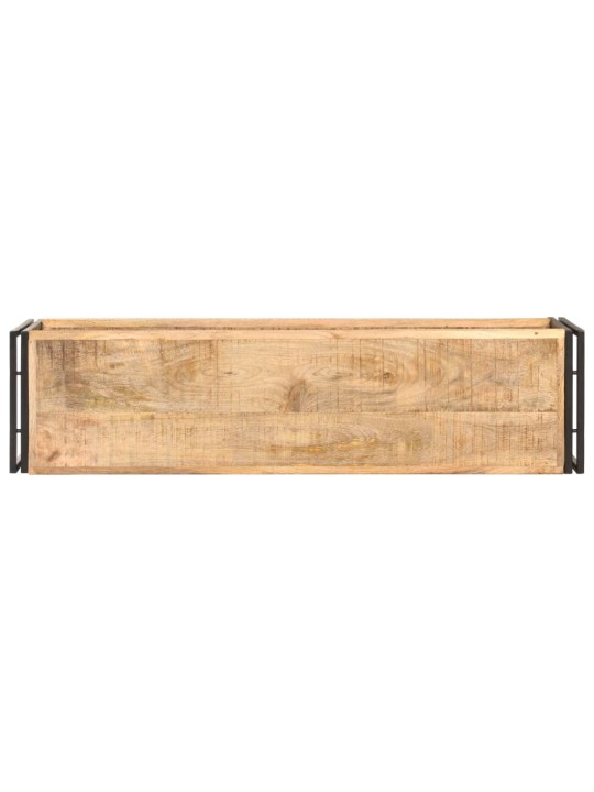 Tv plauktiņš, 120x30x40 cm, neapstrādāts mango koks
