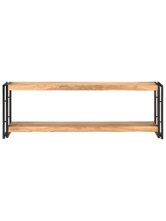 Tv plauktiņš, 120x30x40 cm, akācijas masīvkoks