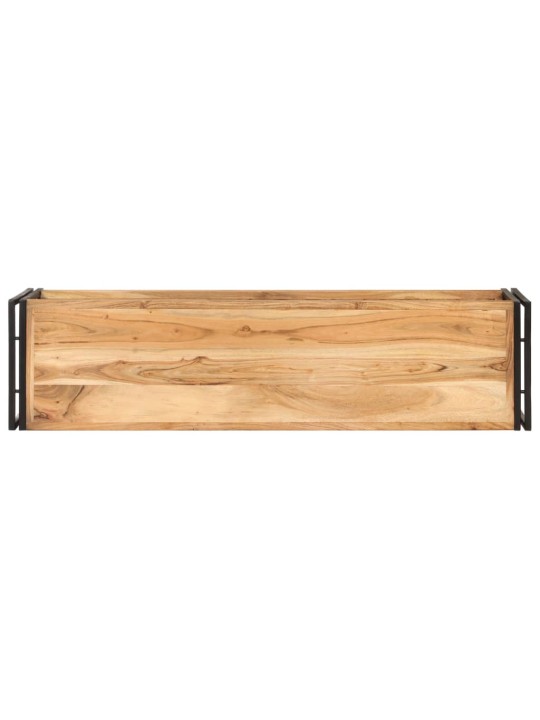 Tv plauktiņš, 120x30x40 cm, akācijas masīvkoks