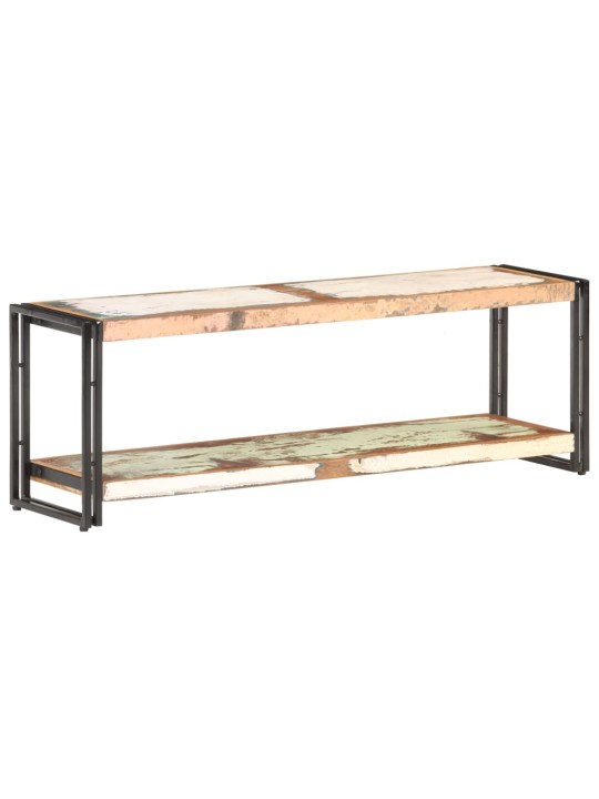 Tv plauktiņš, 120x30x40 cm, pārstrādāts masīvkoks