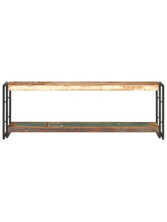 Tv plauktiņš, 120x30x40 cm, pārstrādāts masīvkoks