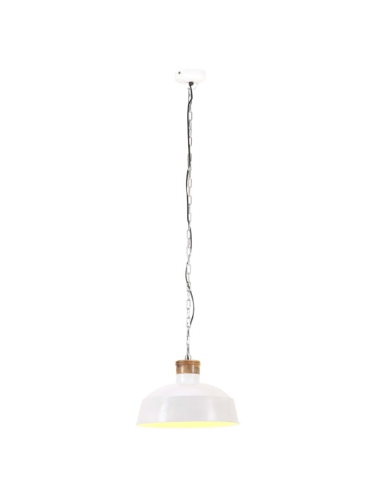Griestu lampa, industriāls dizains, balta, 32 cm, e27